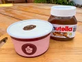Bolo de pote de Ninho com Nutella Bolo de pote de Ninho com Nutella
