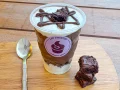 Copo da felicidade de Brownie e Nutella Copo da felicidade de Brownie e Nutella