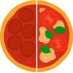 Pizza Grande 2 Sabores (8 fatias)