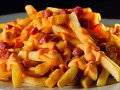 Batata Frita Com Cheddar E Bacon