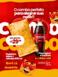 Pastel em dobro carne com queijo