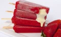 Paleta mexicana - morango com leite condensado