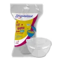 KPT-100 KIT POTE/TAMPA 100 ML. CRISTAL C/ 24X10 UN.(STRAWPLAST)