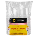 KIT POTE E TAMPA PP TR 250ML PCT C/25UN. COPOBRAS