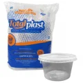 KIT POTE E TAMPA 250ML REDONDO PP 18X24 (432 UN.) (TOTALPLAST)