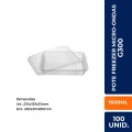 GA-300 POTE RETANGULAR 1600 ML. C/ 100 UN. - (GALVANOTEK)