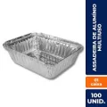 FORMA DE ALUMINIO RETANGULAR 850ML. C/ 100UN (MELLO)