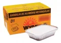 FORMA DE ALUMINIO D1100 RETANGULAR 850ML C/ 100 UN (WYDA)