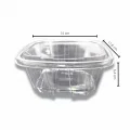 F-953 POTE TRANSPARENTE COM LACRE 480ML PCT C/50UN. (FIBRAFORM)