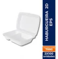 CH-121-2D HAMBURGUEIRA (24,7X16,1X7,0 CM.) EPS C/2X100 UN. (COPOBRAS)