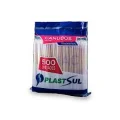 CANUDO PLASTICO SACHE 245X5MM BRCO C/ VERMELHO PACT C/500UN