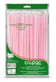 CA-550 CANUDO PLAS 6 MM SACHE 245X6MM C/100 UN. BCO/VER (CROPAC)