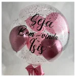 Adicional de balo transparente com bexigas