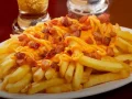 Batata com cheddar e bacon