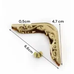 Cantoneira de Metal para Bolsas - trabalhadas (o par)  