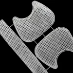 Tela Molde Para Bolsa Baguete  Com Furos4mm - 51X29 Cm- Und