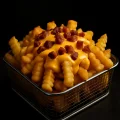Batata Crinkle Bacon/Cheddar - M