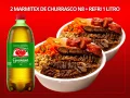 Combo 2 Marmitex N8  Com Churrasco Carne e Lingui�a + 1 Guaran�  De 1lt (Aqui seu refri sai por 5 reais )