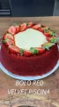 BOLO RED VELT NINHO - MORANGO