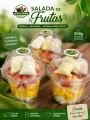 Salada de frutas com morango 200gramas