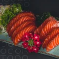 10 fatias Sashimi salm�o black