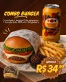 X-SALADA + BATATA FRITA + FUNADA 350 ML + BRIGADEIRO