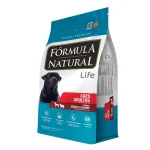 F�rmula Natural Super Premium Life C�es Adultos Portes M�dio E Grande Frango E Linha�a 15kg