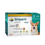 Antipulgas Simparic 40mg Para C�es De 10,1 A 20 Kg
