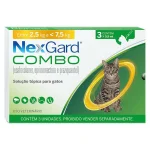 Nexgard Combo Gato 2,5 A 7,5 Kg 3 Tubos