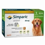 Simparic 80 Mg Para C�es 20,1 a 40 Kg - 1 Comprimido