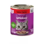 Ra��o �mida Lata Whiskas Pat� Carne - 290g