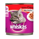 Ra��o �mida Para Gatos Adultos Carne Ao Molho Whiskas 290g