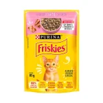 Ra��o �mida Sach� Friskies Para Gatos Filhotes Sabor Carne Ao Molho - 85 G