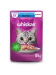 Ra��o �mida Sach� Whiskas Gatos Adultos Castrados Sabor Peixe Ao Molho - 85 G