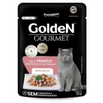 Ra��o �mida para Gatos Adultos Sabor Frango e Ab�bora Golden Premier Pet 70g