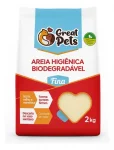 GRANULADO HIGIENICO MANDIOCA GREATPETS FINA 2KG
