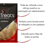 Pacote Orelha Bovina Mordedor Natural para C�es Pettreats com 3un