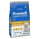 Ra��o Premier Ambientes Internos C�es Filhotes Ra�as Pequenas Sabor Frango E Salm�o - 2,5 Kg