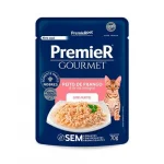 Ra��o �mida Gourmet Para Gatos Filhotes Peito de Frango e Arroz Integral Premier 70g