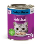 Ra��o �mida Para Gatos Adultos Pat� de Peixe Whiskas 290g