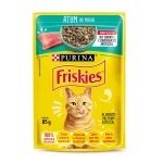 Ra��o �mida Sach� Friskies Para Gatos Adultos Sabor Atum Ao Molho - 85 G