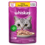 Sach� Whiskas Gatos Adultos 1+ Frango Ao Molho 85g