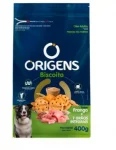Biscoito para C�es Adultos Sabor Frango Origens 400g