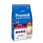 Ra��o Para Ambientes Internos C�es Adultos S�nior Frango e Salm�o Premier Pet 12kg