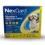 Antipulgas E Carrapatos Nexgard Spectra Para C�es de 3.6 A 7.5 Kg 3 Comprimidos.