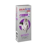 Antipulgas e Carrapatos Bravecto Plus Gato 500mg 6,25 a 12,5kg Msd 1,79ml