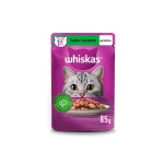 Ra��o �mida Sach� Whiskas Gatos Adultos Sabor Cordeiro Ao Molho - 85 G