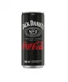 Bebida Mista Alco�lica Gaseificada Sabor Whisky e Coca-Cola Jack Daniels Lata 269ml