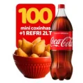 COMBO 100 MINI COXINHA + 1 REFRI 2LT