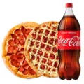 2 PIZZAS G + 1 REFRIGERANTE 2LT